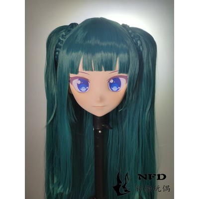 (NFD08)Customize Handmade Crossdress Full Head Female/Girl Resin Japanese Cartoon Character Animego Cosplay Kigurumi Mask (NFD08)Customize Handmade Crossdress Full Head Female/Girl Resin Japanese Cartoon Character Animego Cosplay Kigurumi Mask